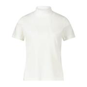 A.P.C. Stiligt Krage Logotyp T-shirt White, Dam