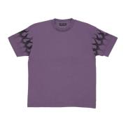 VISION OF SUPER Flames Tee Lila/svart Purple, Herr