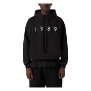 1989 STUDIO Hoodie med huva Black, Herr