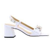 CTWLK. High Heel Sandals White, Dam