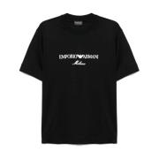 Emporio Armani Svart Crew Neck T-shirts och Polos Black, Herr