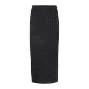 ROTATE Birger Christensen Maxi Boucle Kjole Black, Dam