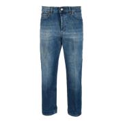 Dondup Koons Knappstängning Jeans Blue, Dam