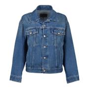 MM6 Maison Margiela Denimjacka Höst-Vinter 2024 Kvinnor Blue, Dam