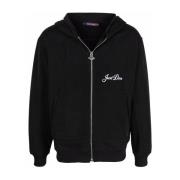 JUST DON Sweatshirt med dragkedja Black, Herr