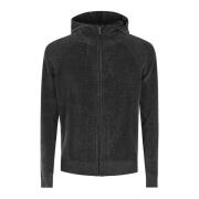 RRD Velvet Zip Knit Hoodie Green, Herr