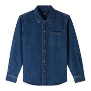 A.P.C. Broderad Vittorio Skjorta Blue, Herr