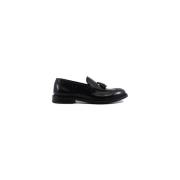 BRECOS Herr läderloafer - Svart Black, Herr