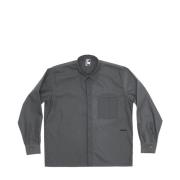 GR10K Grå Overshirt med Klassisk Krage Gray, Herr