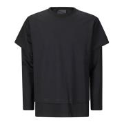 HELIOT EMIL Lagerlagd Crewneck Sweater Black, Herr