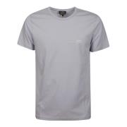 A.P.C. Lila Bomull Logo T-shirt Gray, Herr