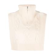 A.P.C. Sleeveless Knitwear Beige, Dam