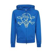 ICECREAM Bomulls Zip Hoodie Blue, Herr