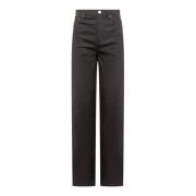 ROTATE Birger Christensen High Rise Twill Pants Black, Dam