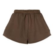 ENTIRE STUDIOS Korta Yogashorts för Kvinnor Brown, Dam