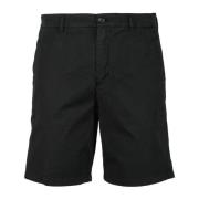 DEPARTMENT FIVE Bomull Bermuda Shorts Black, Herr