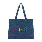 A.P.C. Tote Bags Blue, Dam