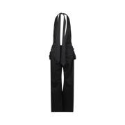 SSHEENA Elegant Halter Jumpsuit med Knutdetalj Black, Dam