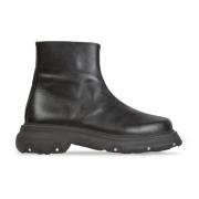 PHILEO Svarta Veganläder Trucker Boots Black, Herr