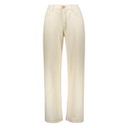 LOW CLASSIC Vida Bomullsjeans med Fickor Beige, Dam