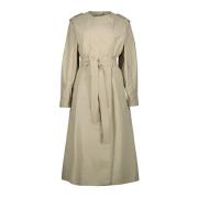 Moncler Beige 3-i-1 Trench Coat Beige, Dam