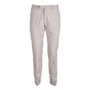 Briglia Casual Bomull Elastan Byxor Beige, Herr