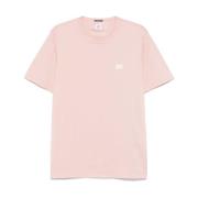 C.P. Company Rosa Logo Patch Crew Neck T-shirt Pink, Herr