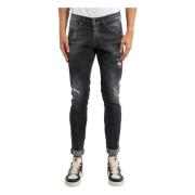 Dondup Svarta Jeans Black, Herr