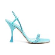 3JUIN High Heel Sandals Blue, Dam