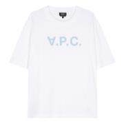 A.P.C. Velvet VPC Vit T-shirts och Polos White, Dam