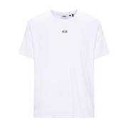 GCDS Vit Logo Regular T-Shirt White, Herr