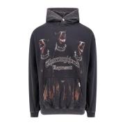 REPRESENT Thoroughbred Print Cotton Sweatshirt Black, Herr