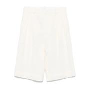 WARDROBE.NYC Vita Low Rise Shorts White, Dam