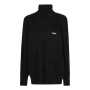 ROTATE Birger Christensen Polo Krage Stickat Black, Dam