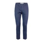 DEPARTMENT FIVE Blå Slim Fit Chino Byxor Blue, Herr