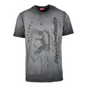 Diesel Bomull T-shirt Gray, Herr