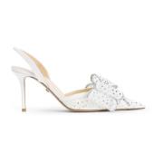 MACH & MACH Vita Pumps för Kvinnor Elegant Stil White, Dam