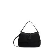 Furla Svart Trapezoid Crossbody Väska Black, Dam