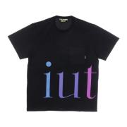 IUTER Svart Crewneck Ficka Tee Black, Herr