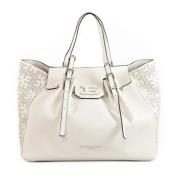 Ermanno Scervino Perforerad toteväska med magnetisk stängning White, D...