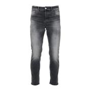 PT Torino Denim Jeans Tapered Fit Elastisk Bomull Gray, Herr