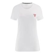 Guess Mini Triangle Tee Bomull T-shirt White, Dam