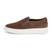 Boggi Milano Suede Slip-Ons Brown, Herr