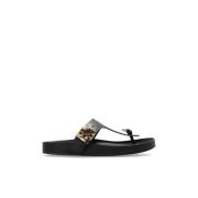 Tory Burch Läderslippers Black, Dam