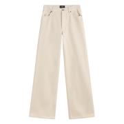 A.P.C. Vida vidbrädda vida byxor Beige, Dam