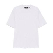 REPRESENT Oversize Jersey Bomulls T-shirt med R-broderi White, Herr