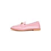 Cesare Gaspari Högkvalitativa läderloafers - Rosa Pink, Dam