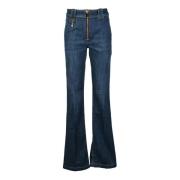 Elisabetta Franchi Stiliga Jeans i Bomullsblandning Blue, Dam