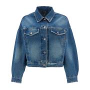 A.P.C. Faded Denim Distressed Jacka Blue, Dam