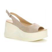 GRUNBERG Beige Casual Platta Sandaler Kvinnor Beige, Dam